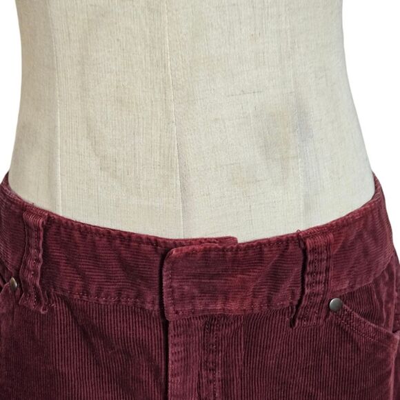 J. CREW Burgundy Corduroy Cargo Mini skirt - Picture 4 of 6